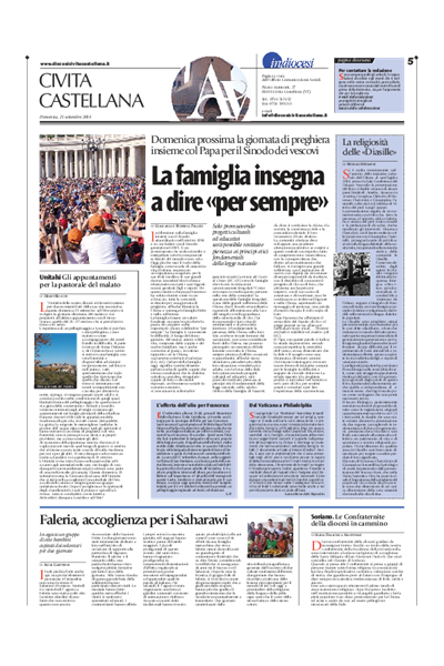 Avvenire - pagina diocesana del 21/09/2014